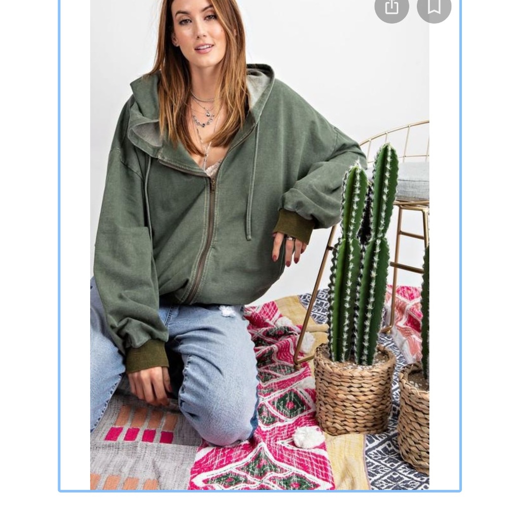 Easel zip up hoodie
